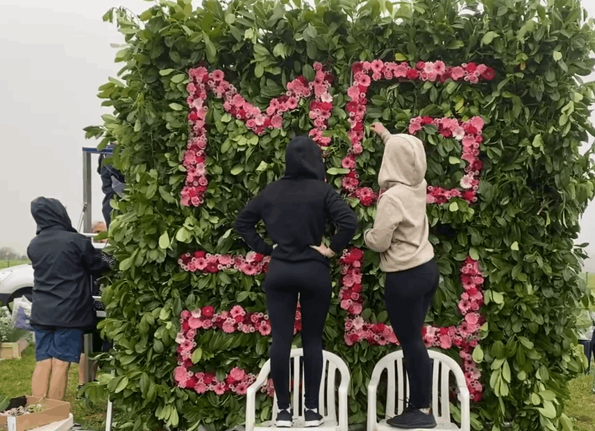 La section Art Floral de l'IPES Tournai en action