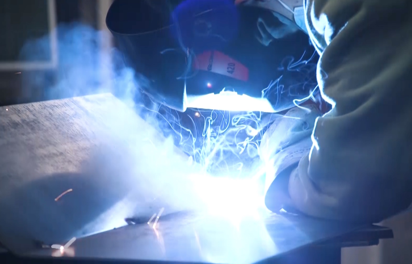 A l’IETS, les métalliers-soudeurs disposent d’un atelier professionnel !