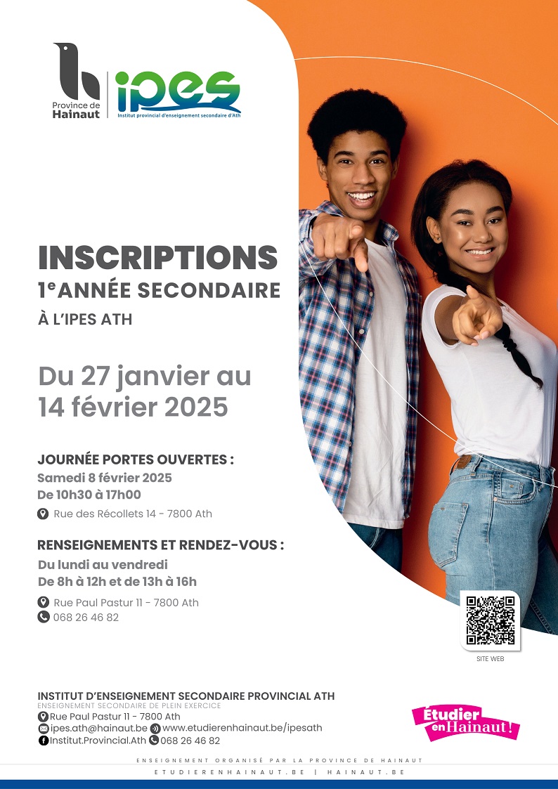 IPES ATH affiche inscriptions 1re 50pourcent