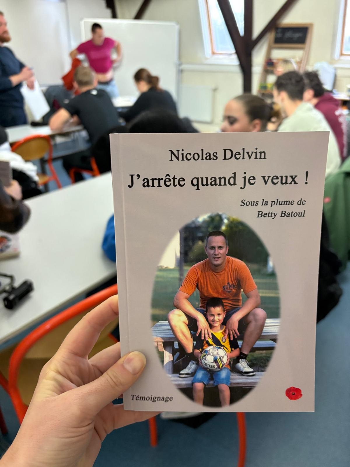 Ancien toxicomane, Nicolas Delvin était au CEFA Wapi, pour raconter son parcours