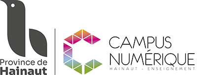 Logo CAMPUS NUMERIQUE Hainaut Enseignement COLOR recadrer