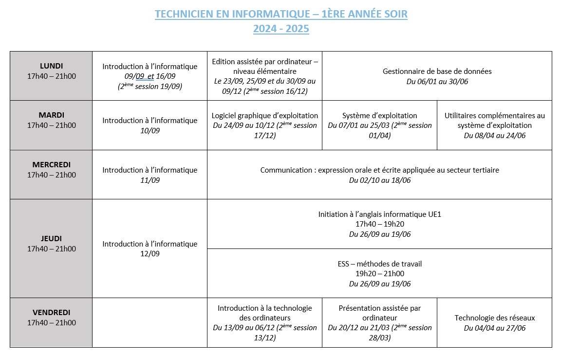 Tech info 1 Horaire jpg