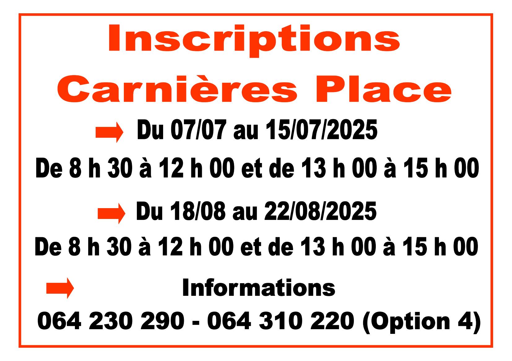Les inscriptions affiches 02