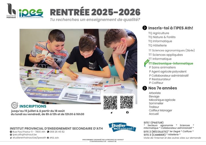 Inscriptions pour 2025-2026