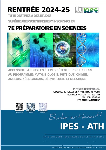 24 25 PREPARATOIRE EN SCIENCES