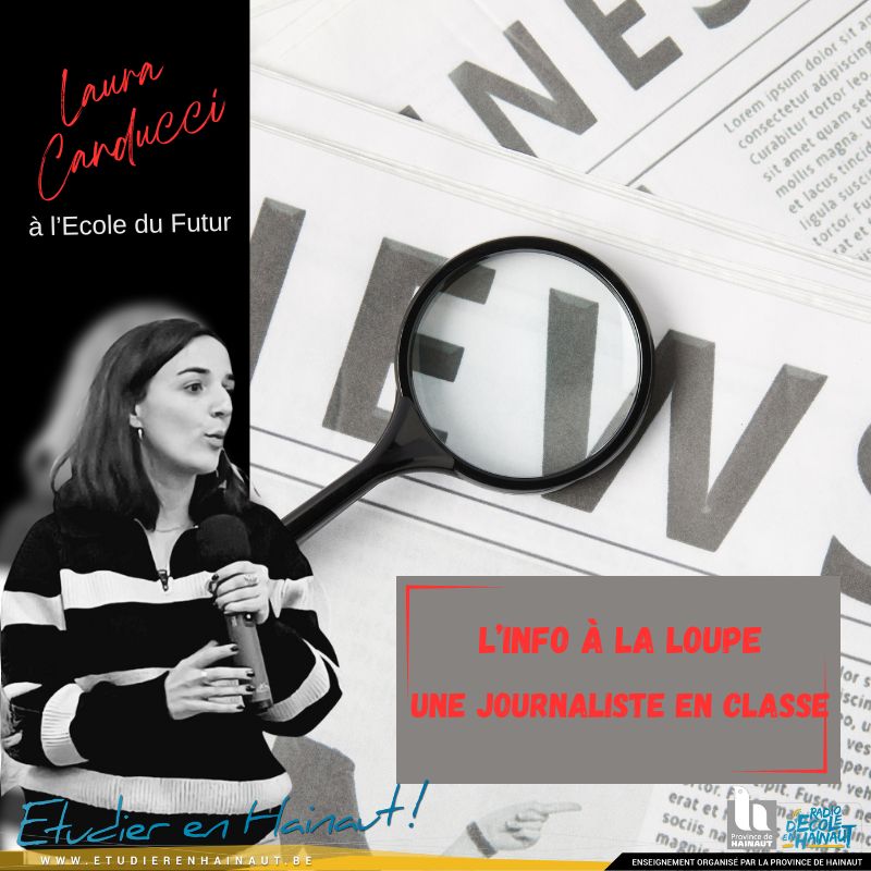 L'intervieweuse interviewée ! Laura Canducci au micro de nos élèves de 2e en CPC !